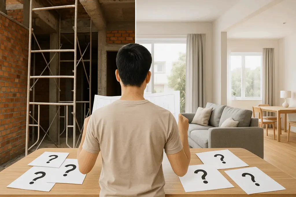Người xây nhà đang phân vân giữa phương án phần thô và xây nhà trọn gói tại TP.HCM